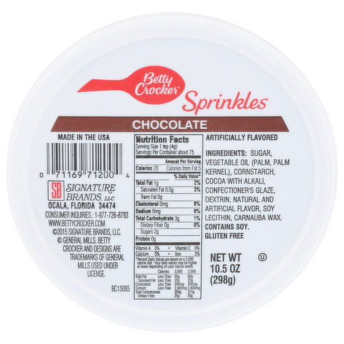 Betty Crocker Chocolate Sprinkle - 10.5 Ounce Image 1 of 2