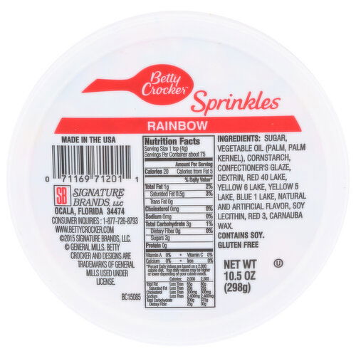Betty Crocker Rainbow Sprinkle - 10.5 Ounce Image 1 of 2