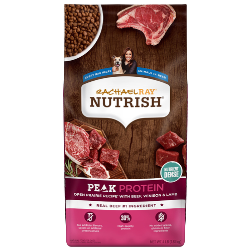 Rachael Ray Nutrish Open Prairie Recipe With Beef, Venison & Lamb Peak Dog Food - 4 Pound