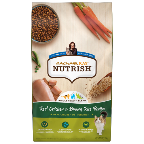Rachael Ray Nutrish Chicken And Brown Rice Dry Cat Food - 3 Pound