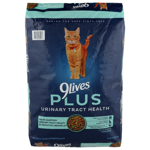 9Lives PLUS Urinary Tract Health Dry Cat Food - 12 Pound Image 1 of 4