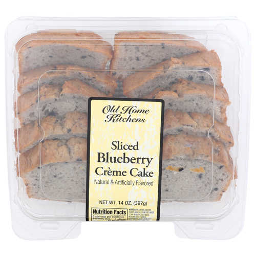 OLD HOME KITCHENS Sliced Blueberry Crème Cake - 14 Ounce