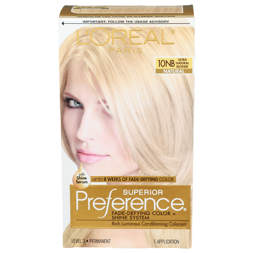 L'oreal Paris With Shine Serum 10nb Ultra Natural Blonde Superior Preference - 1 Count