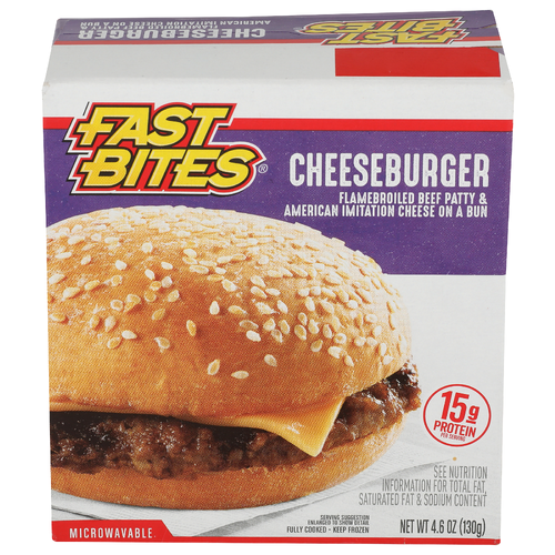 Fast Bites Cheeseburger - 4.6 Ounce