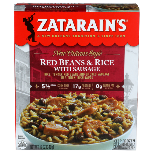 Zatarain's New Orleans Style Red Beans & Rice With Sausage - 12 Ounce
