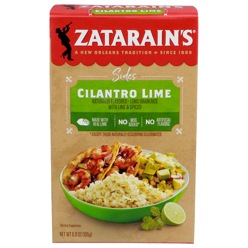 Zatarain's Sides Cilantro Lime With Lime & Spices Long Grain Rice & Spices - 6.9 Ounce
