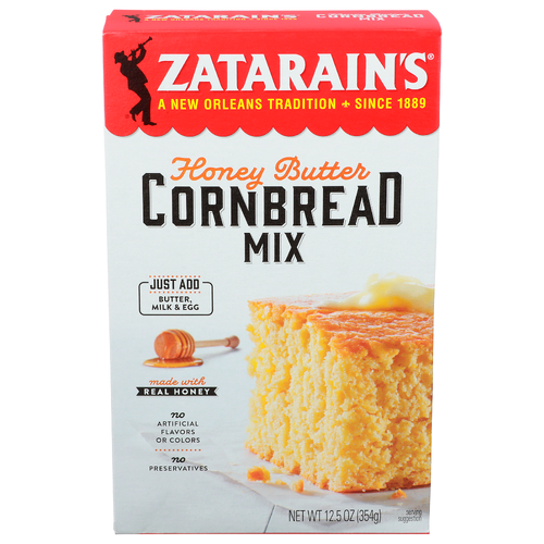 Zatarain's Honey Butter Cornbread Mix - 12.5 Ounce
