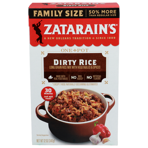 Zatarain's Long Grain Rice Mix With Vegetables & Spices Dirty - 12 Ounce