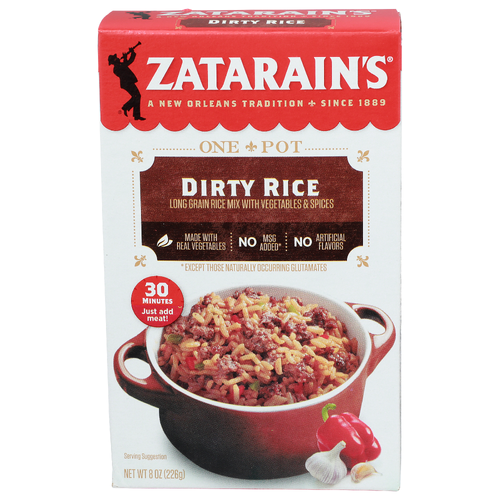 Zatarain's Mix With Vegetables & Spices Long Grain Rice Dirty - 8 Ounce
