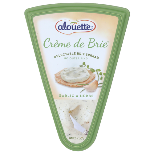 ALOUETTE Garlic & Herbs Creme De Brie - 5 Ounce