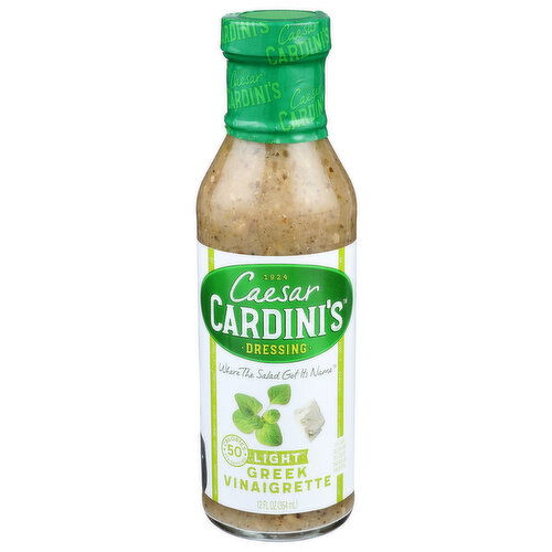 Caesar CARDINI's Dressing Light Greek Vinaigrette - 12 Fluid Ounce