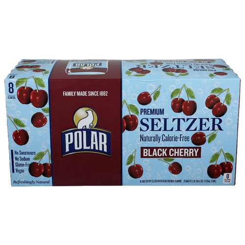 Polar Black Cherry 8 - 12 Fluid Ounce - 8 Count