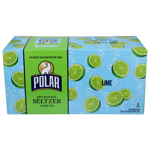 Polar Lime Seltzer - 12 Fluid Ounce - 8 Count