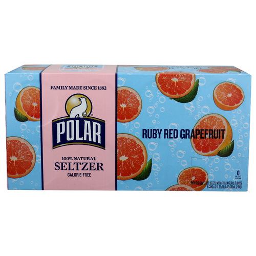 Polar Ruby Red Grapefruit Seltzer - 12 Fluid Ounce - 8 Count