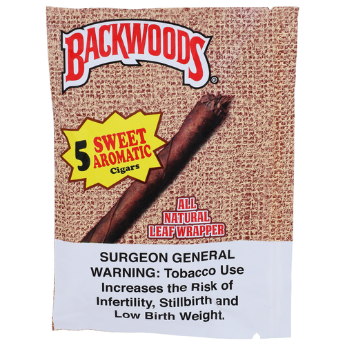 Backwoods Sweet Aromatic Leaf Wrapper Cigars - 5 Count