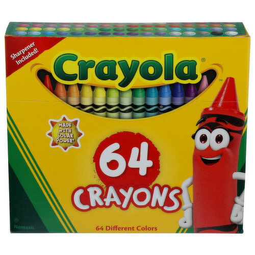 Crayola Crayon Colors, Nontoxic - 64 Count