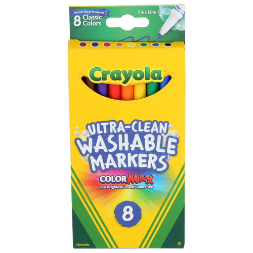 Crayola Color Max Ultra-Clean Washable Markers - 8 Count