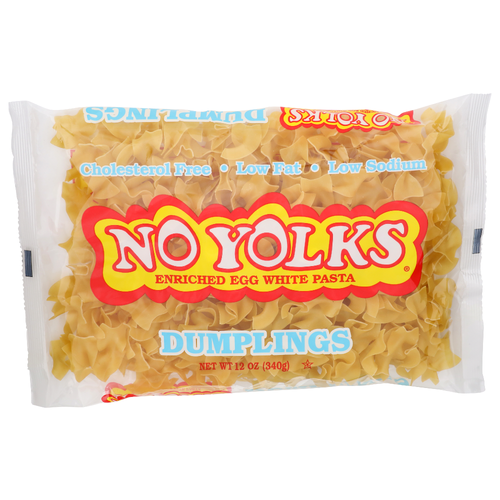 No Yolks Dumplings Enriched Egg White Pasta - 12 Ounce