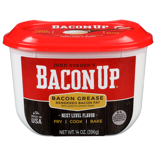 John Gordons Bacon Up Rendered Fat Grease - 14 Ounce
