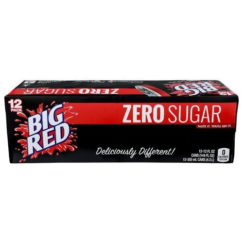Big Red Zero Sugar - 12 Fluid Ounce - 12 Count