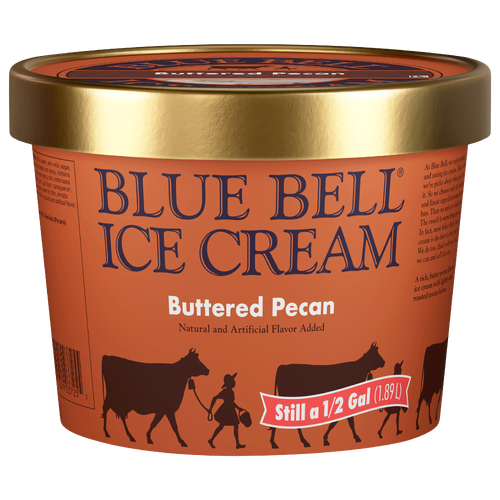 Blue Bell Buttered Pecan Ice Cream - 64 Fluid Ounce Image 1 of 2