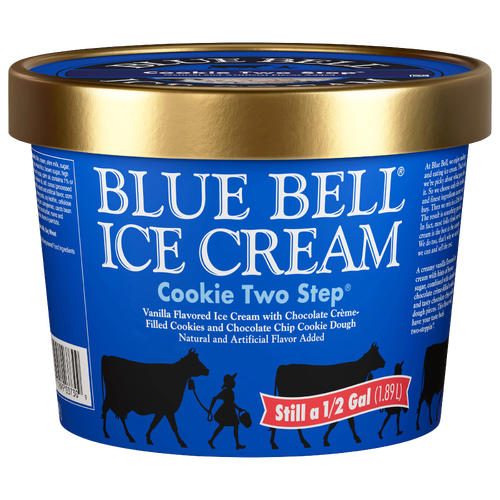 Blue Bell Cookie Two Step Ice Cream - 64 Fluid Ounce Image 1 of 2
