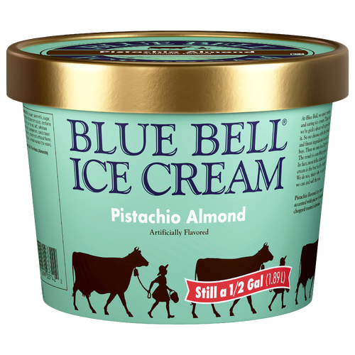 Blue Bell Pistachio Almond Ice Cream - 64 Fluid Ounce Image 1 of 2