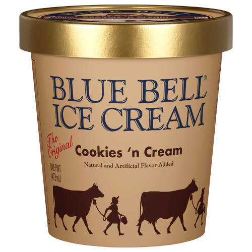 Blue Bell Cookies 'n Cream Ice - 16 Fluid Ounce Image 1 of 2