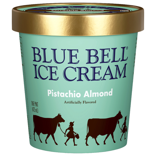 Blue Bell Pistachio Almond Ice Cream - 16 Fluid Ounce Image 1 of 2