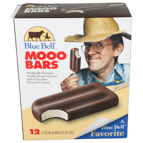 Blue Bell Mooo Bars® - 3 Fluid Ounce - 12 Count