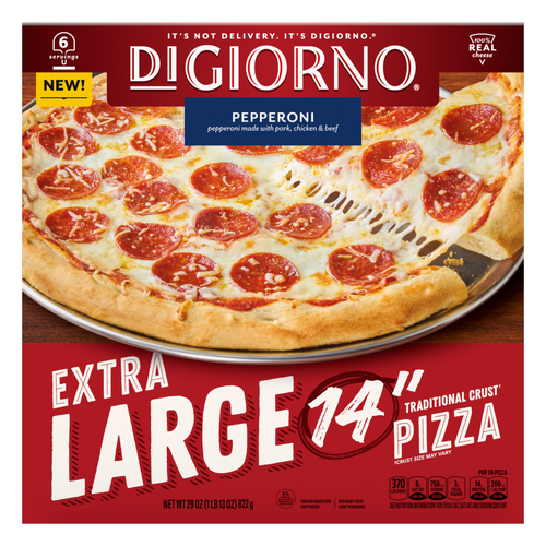 DiGiorno Extra Large Pepperoni Pizza, Oven Dinners, Party Pizza - 29 Ounce Image 1 of 2