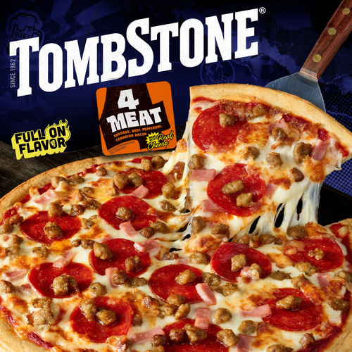 Tombstone 4 Meat Freezer Pizza Original Crust - 20.2 Ounce