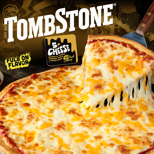 Tombstone Original Crust Pizza, 5 Cheese Freezer Pizza Frozen - 18.5 Ounce