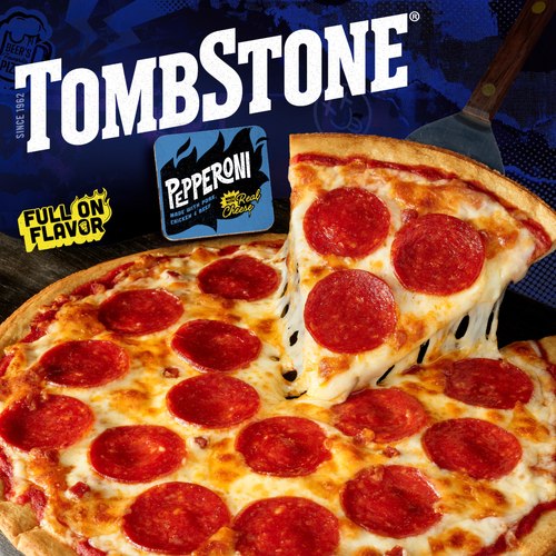 Tombstone Original Crust Pizza, Frozen Pepperoni - 18.5 Ounce Image 1 of 4