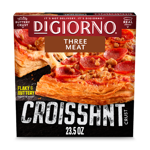 DiGiorno Frozen Pizza, Three Meat Croissant Crust - 23.5 Ounce