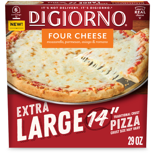 DiGiorno Extra Large Four Cheese Pizza - 29 Ounce