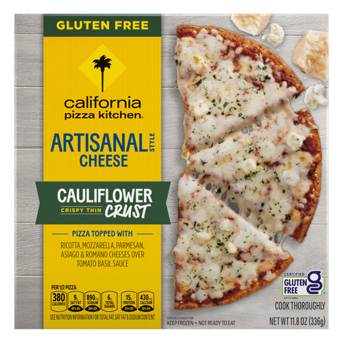 California Pizza Kitchen Artisanal Style Cheese Pizza, Cauliflower Crust, Frozen - 11.8 Ounce