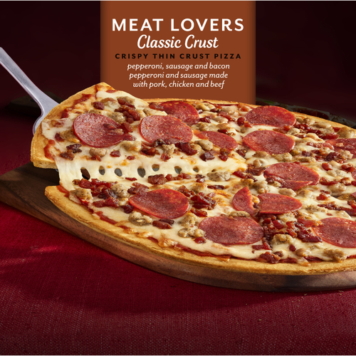 DiGiorno Classic Crust Meat Lovers Pizza On A Crispy Thin - 19.1 Ounce