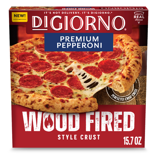 DiGiorno Premium Pepperoni Wood Fired Style Crust Frozen Pizza - 15.7 Ounce Image 1 of 4