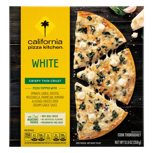 California Pizza Kitchen White Recipe Frozen With Crispy Thin Crust - 12.6 Ounce