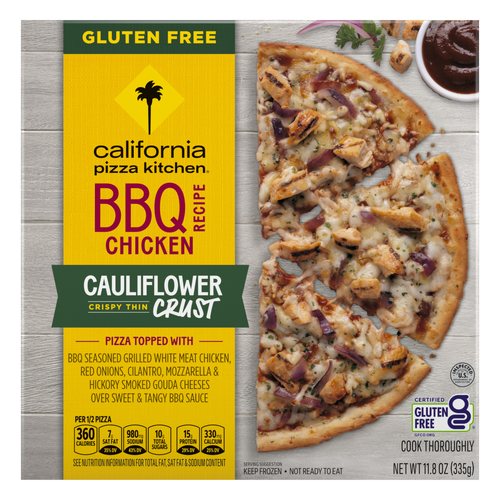 California Pizza Kitchen BBQ Chicken Pizza, Cauliflower Crust, Gluten Free Frozen - 11.8 Ounce