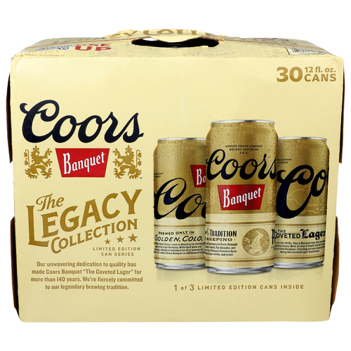 Coors Banquet - 12 Fluid Ounce - 30 Count