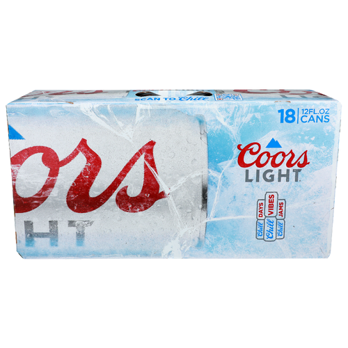 Coors Light Beer - 12 Fluid Ounce - 18 Count