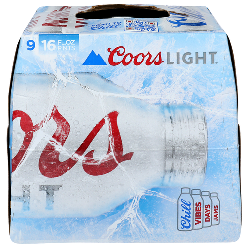 Coors Light Beer - 16 Fluid Ounce - 9 Count