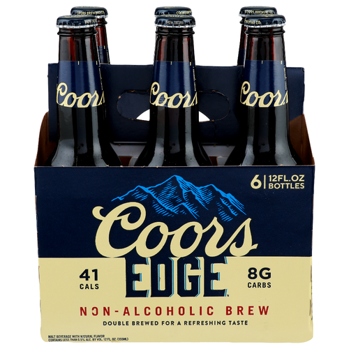 Coors Edge Non Alcoholic Brew - 12 Fluid Ounce - 6 Count