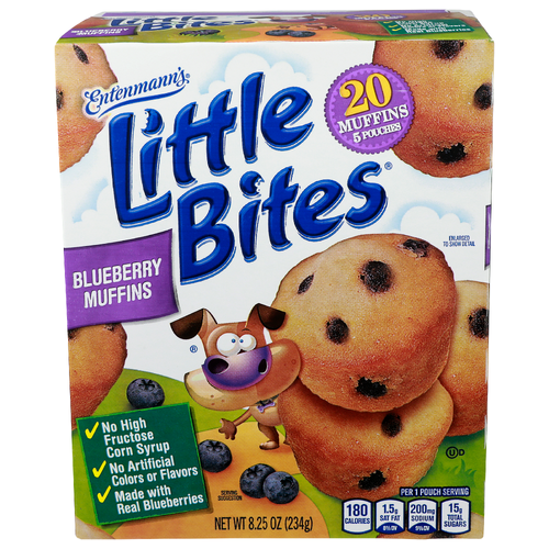 Entenmann's Little Bites Blueberry Muffins - 1.65 Ounce - 5 Count