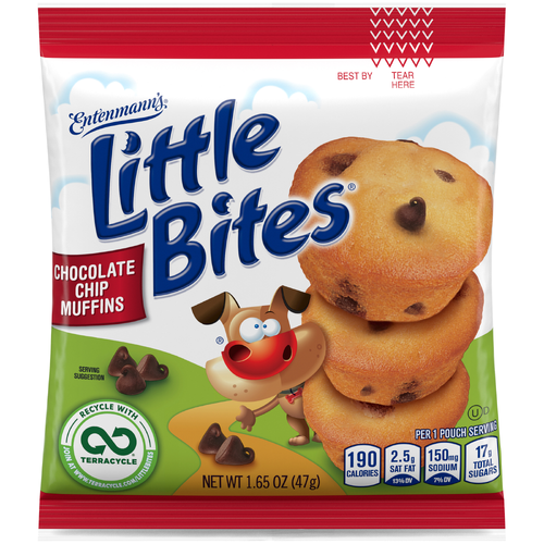 Entenmann's Little Bites Chocolate Chip Muffins, , Mini Pouch - 1.65 Ounce Image 1 of 2