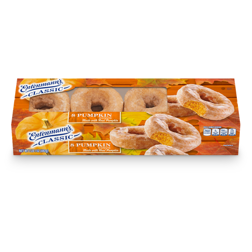 Entenmann's Classic Pumpkin Donuts, , Each Box - 16 Ounce