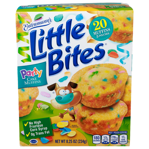 Entenmann's Little Bites Party Cake Muffins - 1.65 Ounce - 5 Count