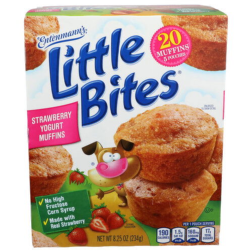 Entenmann's Little Bites Strawberry Yogurt Muffins - 0.413 Ounce - 20 Count
